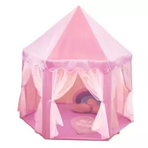 여아 방꾸미기 러블리커튼 핑크색 육각 놀이텐트 독립공간 남아선물 플레이하우스 홈캠핑