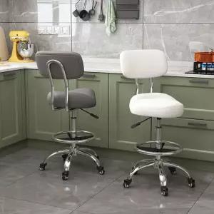 높은 의자 스툴 식당 회전 바퀴 벨벳 홈바 바텐 스탠딩 바체어 캐셔