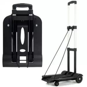 대형 접이식 블랙 핸드카 폴딩 카트 이동형 대차 장바구니