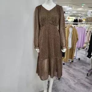 [하프클럽/오버톤]오버톤 DP01 V넥 에스닉 쉬폰 원피스 ODOC506