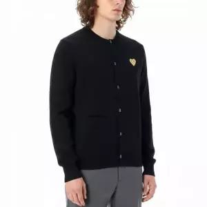 꼼데가르송 골드하트 와펜 울 가디건 26SS AX N049 051 1