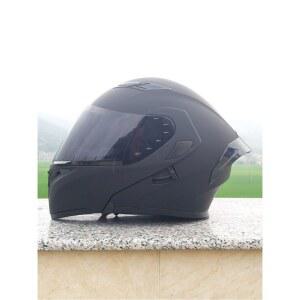 빅사이즈 시스템헬멧 바이크 무광 가벼운 클래식 검정 투명