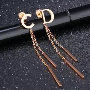 모던 비대칭 티타늄 귀걸이-로즈골드 실버귀걸이 링귀 링귀걸이 진주귀걸이 드롭귀걸이