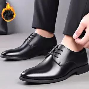 남성 방한구두 털안감구두 방한로퍼 패딩신발 따뜻한신발 겨울플랫슈즈 남성방한화