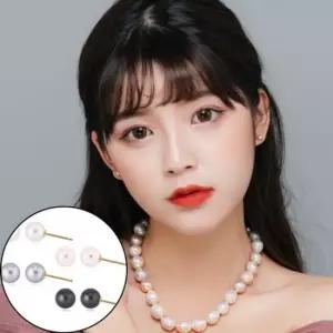 그레이 한복진주귀걸이 한복 진주귀걸이 귀걸이 혼주귀찌 흑진주목걸이 해수진주목걸이