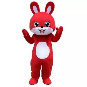 토끼인형탈 마스코트 호환 캐릭터 전단지 소품 공연 튬 토끼 분장 행사 의상