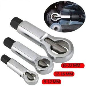 녹슨 너트 분리 렌치 손상된 나사 스패너 도구 강철 리무버 제거 추출기 육각 스플리터 커터