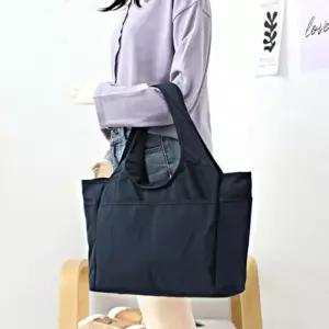 포켓 모던한 수납 베이직 가방 천가방 숄더백 쇼퍼백