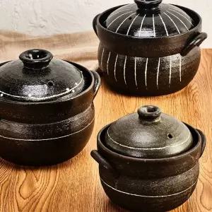 돌솥 수프 불가마 스튜 고기 도기 점토 질그릇