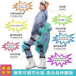 보드엉덩이인형 인라인 보호대 보호장비 캐릭터 백곰 스키 안전 피겨 무릎 스케이트 초보자