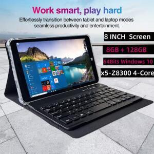 8GB RAM 128GB ROM 8인치 Windows 10 태블릿 쿼드 코어 64비트 Intel Atom x5-Z8300 CPU 1280 x 800 IPS 해