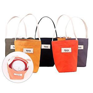 [2개구성] 알맹 물병주머니 파우치 컵가방 미니 에코백 손잡이형 물통가방 FAW90C2CA