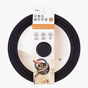 [2개구성] 디디샵 다용도 프라이팬 22 24 26 웍 만능 유리 가성비 멀티 냄비 뚜껑 NWD2F9B5