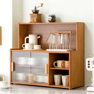 보조주방수납장 렌지장 팬트리 그릇장 정리 갈색 67 싱크대옆 파티션