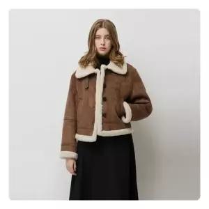 시슬리버클 하이넥 인조 스웨이드 무스탕SALE80561 958707