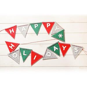 [2개구성] 인크리코 성탄절 크마스 홀리데이 트리 벽 가랜드 소품 펠트 리스 데코 장식 LW98B967