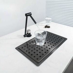 낮은 싱크대 미니 티룸 기본형 매점 33x20cm 보조씽크대 걸레 은색 세탁 대야