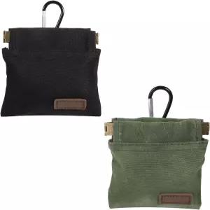 리큐웨이 2Pcs 반려견 간식 파우치 포켓 사이즈 반려동물 훈련 카라비너가 포함된 핸드 프리 강아지 가방