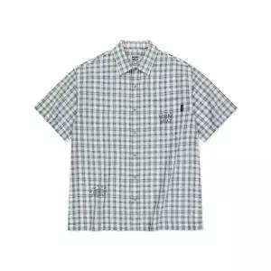 [국내매장정품] 와키윌리 WACKY WILLY 빅체크 반팔 셔츠 블루 WA2502SS14BL 188165