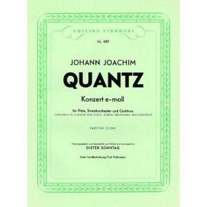 콘제르트: 플루트 솔로, 현악기, 바소 콘티뉴오. 파티션.