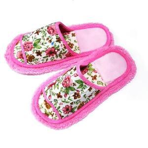 [2개구성] 실내화 핑크 극세사 슬리퍼 용 청소 걸레 DUW6842D2