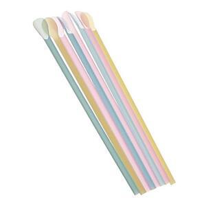 [2개구성] 테이크아웃 스트로우 / 컬러혼합 500개 주걱빨대 형빨대 일자빨대 스토로우 스푼 AW04F011