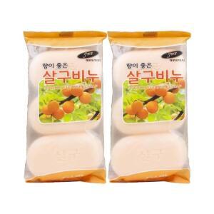 [2개구성] 향이 좋은 살구비누 90g 6개입 세안 때 손 소프 청결 목욕탕 모텔 KWB8C79A