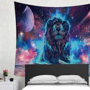 [2개구성] 오로라사자 특대 200X150 인테리어 패브릭 월 데코 가림막 포스터 AW7705E4