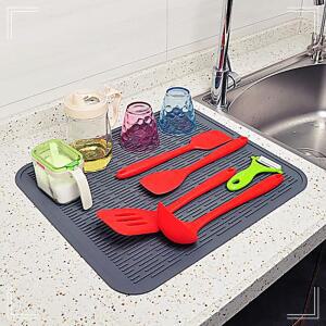 [2개구성] 코지매트 특대매트 그레이 씽크대깔판 컨비니언 드라이매트 드라잉매트 특대형 BHW9763B7