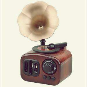 [2개구성] 클래식 축음기 미니어쳐 오르골 뮤직박스 키워드없음 GHWABCC13