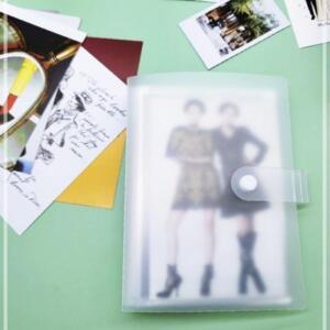 [2개구성] 반투명 첩 성장 포켓 앨범 북 사진 미니 IPWC033D8