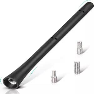 에이트우드 자동차 라디오 고무 안테나 마스트 7인치 FM AM 유니버설 루프 마운트 차량 교체 및 M4 M5 M6