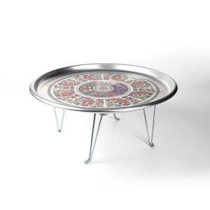 [2개구성] 발상 밥상 1호42cm 오봉 특대 양은 접이식 옛날 LWF34A16