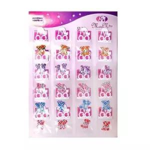 [반려] 문펫 뼈다귀 똑딱이 1판 20개입 강아지 헤어핀