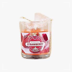 [2개구성] 제이앤지 글라스 향초 155g 스트로베리 양키 소이 분위기 신혼부부 선물 NWB80DA1
