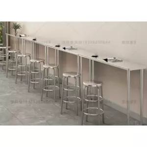 스테인리스 바테이블 홈바 의자 칵테일 탁자 롱 1200