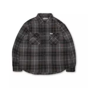 컬트히어로 루쓰리스 플란넬 셔츠 (그레이) 1963629