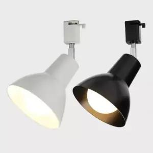 [Deco] 국산 KC 레일 등기구 라인스포트 KS-D 화이트 블랙 원형 갓 볼구 조명 모던 인테리어