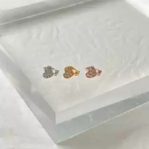 원터치 피어싱 하트 빅 피어싱 링피어싱 링귀걸이