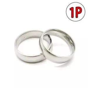 볼드반지 악세사리반지 커플반지 남녀공용반지 써지컬 은색 써지컬스틸 티타늄반지