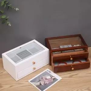 피어싱 목걸이 정리함 보관함 케이스 반지 악세사리 원목보석함 주얼리보석함