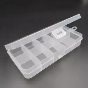 케이스 DIY 칸막이 고정형 10칸 비즈공예재료보관 비즈통 비즈재료통 비즈케이스