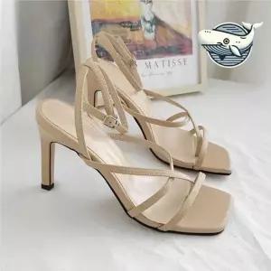 여름 스트랩 키높이 샌들구두 우아한 여성용 힐 가을스트랩힐 스트랩구두 발목스트랩힐