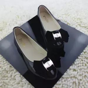 여성구두 면접화 외출구두 이쁜 리본 에나멜 플랫슈즈 여성구두 면접화 외출구두 이쁜