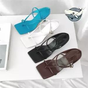 여름 스타일 발목스트랩 하이힐 샌들구두 편안한 가을스트랩힐 스트랩구두 발목스트랩힐