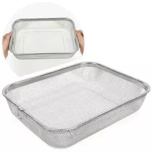 현이몰 국산 스텐 사각 채반 특대 소쿠리 바구니 채망 물빠짐 국산스텐채반 국산스텐소쿠리 국산스텐바구니