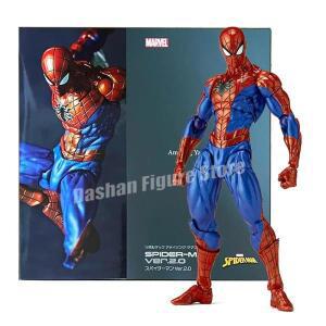 야마구치 스파이더맨 2.0 액션 피규어 PVC 이동식 소장 모델 16cm Revoltech 피터 파커 장난감