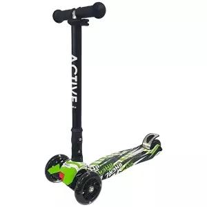 루키 액티브 LED 폴딩 스쿠터 킥보드 블랙