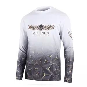 아티누스 AT-557 고밀도 냉감 라운드 티셔츠 회이트 바다 낚시복