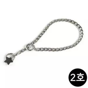 [반려] 그루머스 쵸크체인 2호 강아지 목걸이